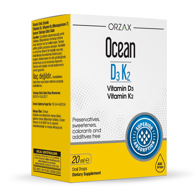 Orzax Ocean D3K2 drop 20 ml