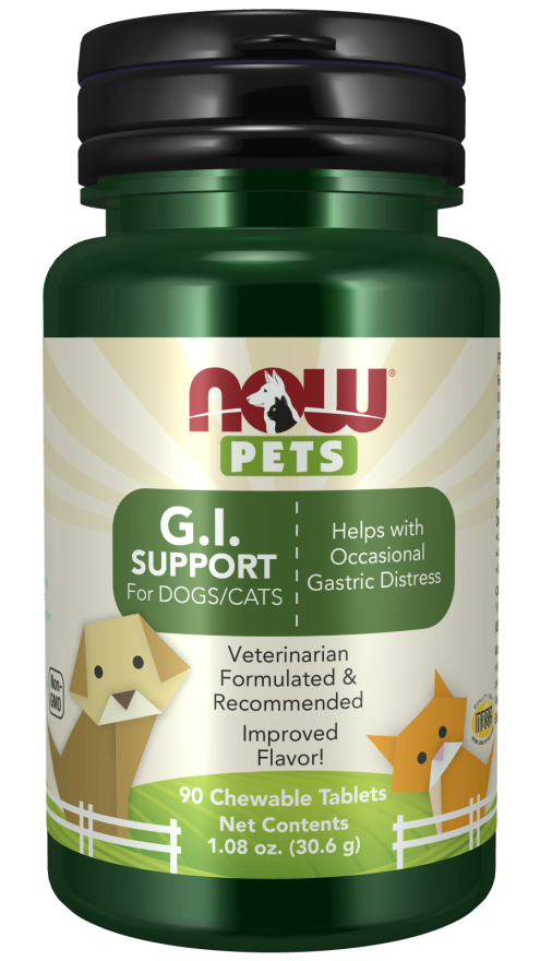 NOW Pets GI support (probiotic) for dogs/cats 90 chew tab