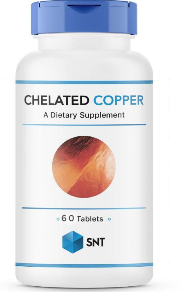SNT Chelated copper 2.5 mg 60 tab