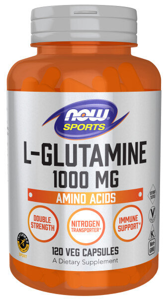 NOW L-Glutamine 1000 mg 120 caps / Нау Л-Глутамин 1000 мг 120 капс