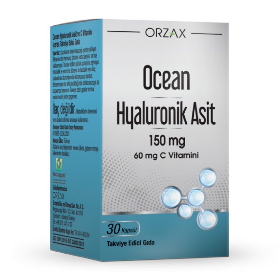 Orzax Ocean Hyaluronic acit 150 mg 30 caps