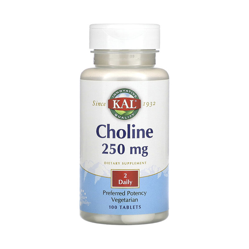 KAL Choline 250 mg 100 tablets