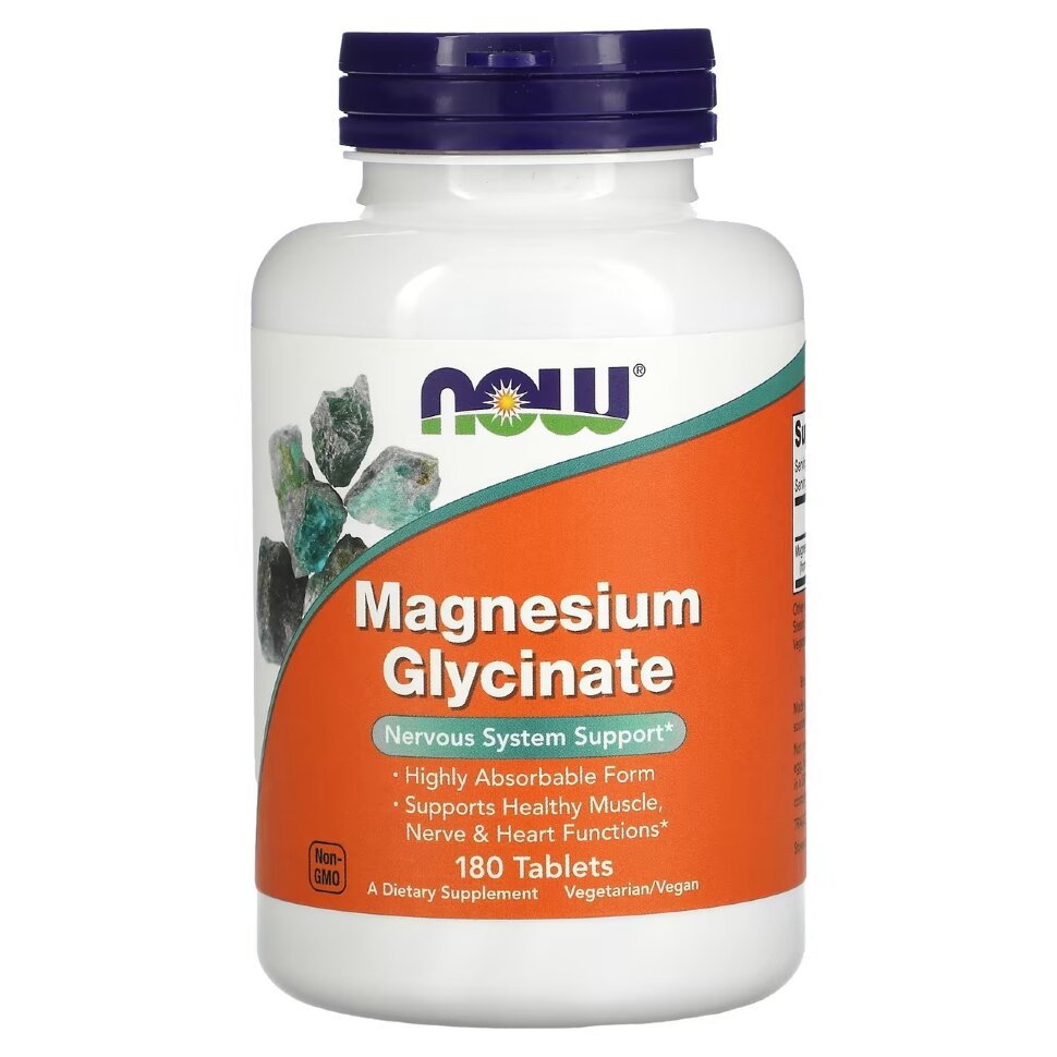 NOW Magnesium Glycinate 180 tabs