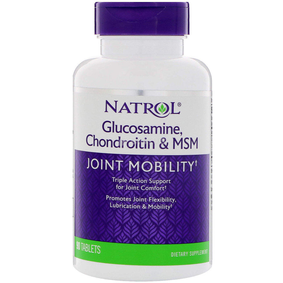 Natrol Glucosamine Chondroitin MSM 90 таб