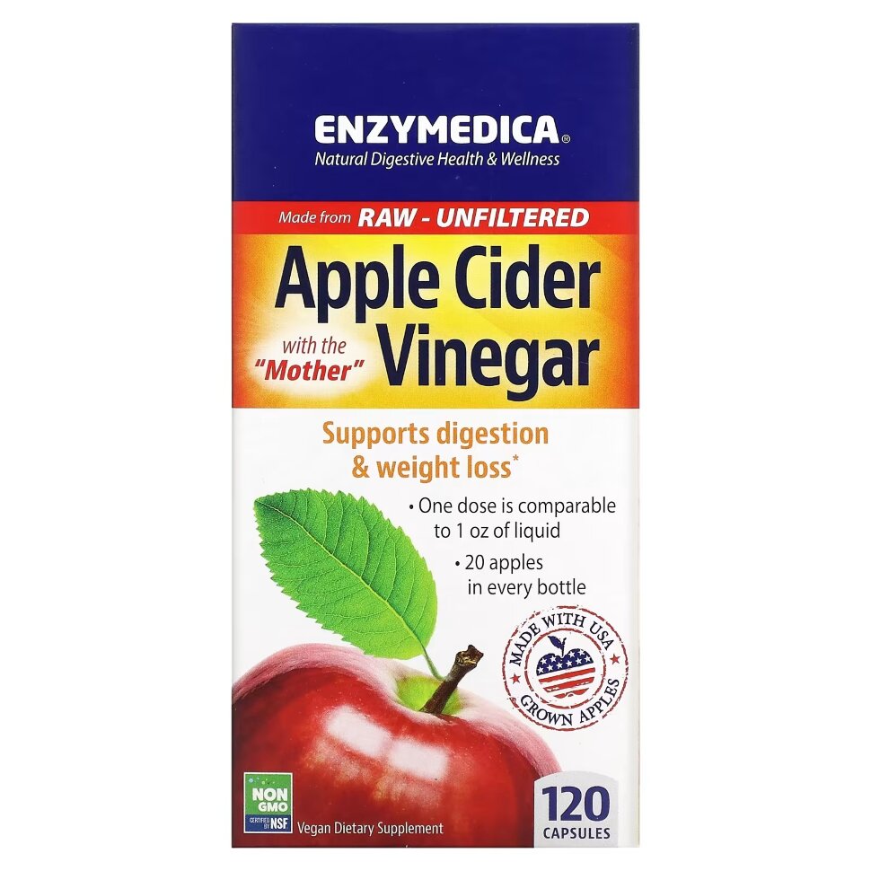 Enzymedica Apple cider vinegar 120 caps