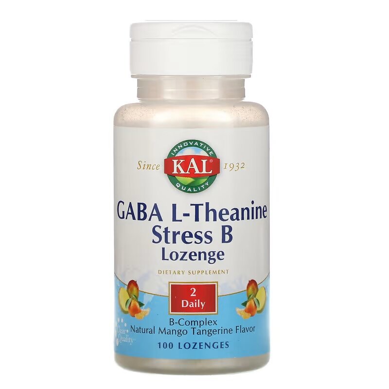 KAL GABA L-Theanine Stress B 100 chew