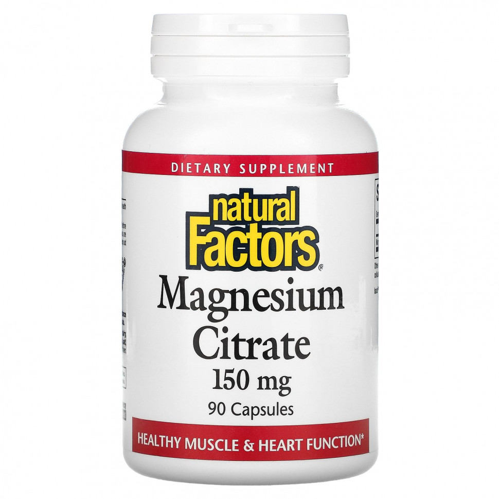 Natural Factors Magnesium citrate 150 mg 90 caps