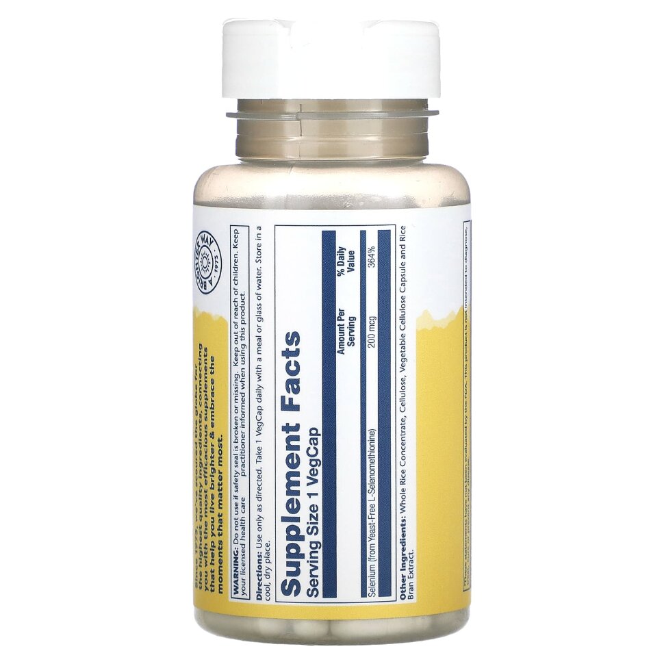 Solaray Selenium 200 mg 90 vcaps