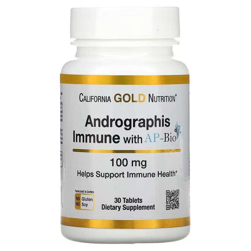 California GOLD Nutrition Andrographis Immune 100 mg 30 tab