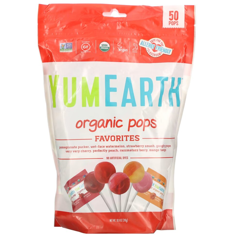Yum Earth organic pops 310 g