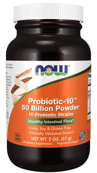 NOW Probiotic-10 50 Billion Powder 57 g