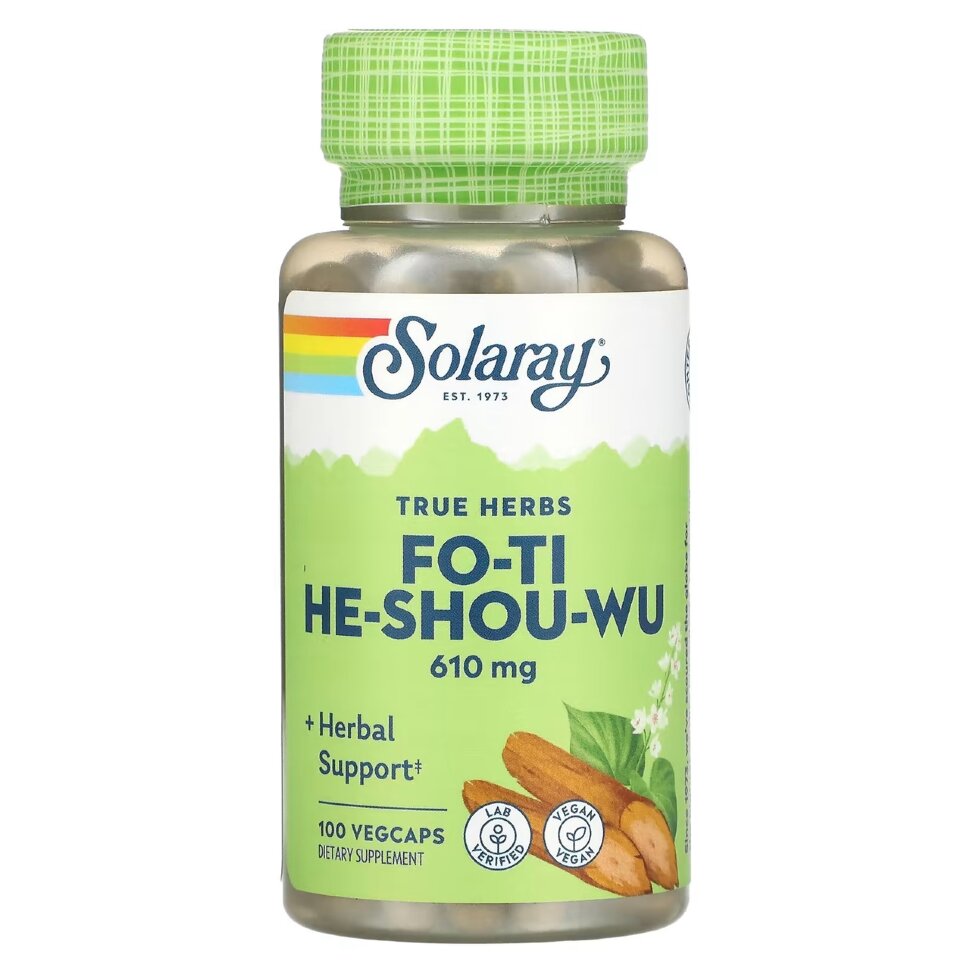 Solaray Fo-Ti He-Shou-Wu 610 mg 100 vcaps