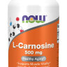 NOW L-Carnosine 500 mg 50 caps / Нау Л-Карнозин 500 мг 50 капс