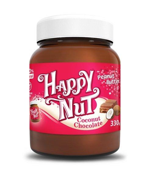 Happy Nut арахисовая паста шоколад с кокосом 330 гр