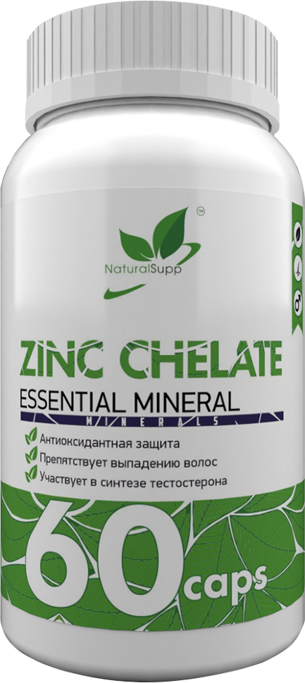 NaturalSupp Zinc chelate 60 caps