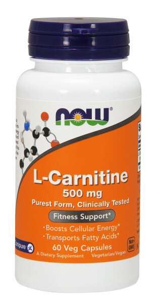 NOW L- Carnitine 500 mg 60 caps/ Нау Л-Карнитин 500 мг 60 капс