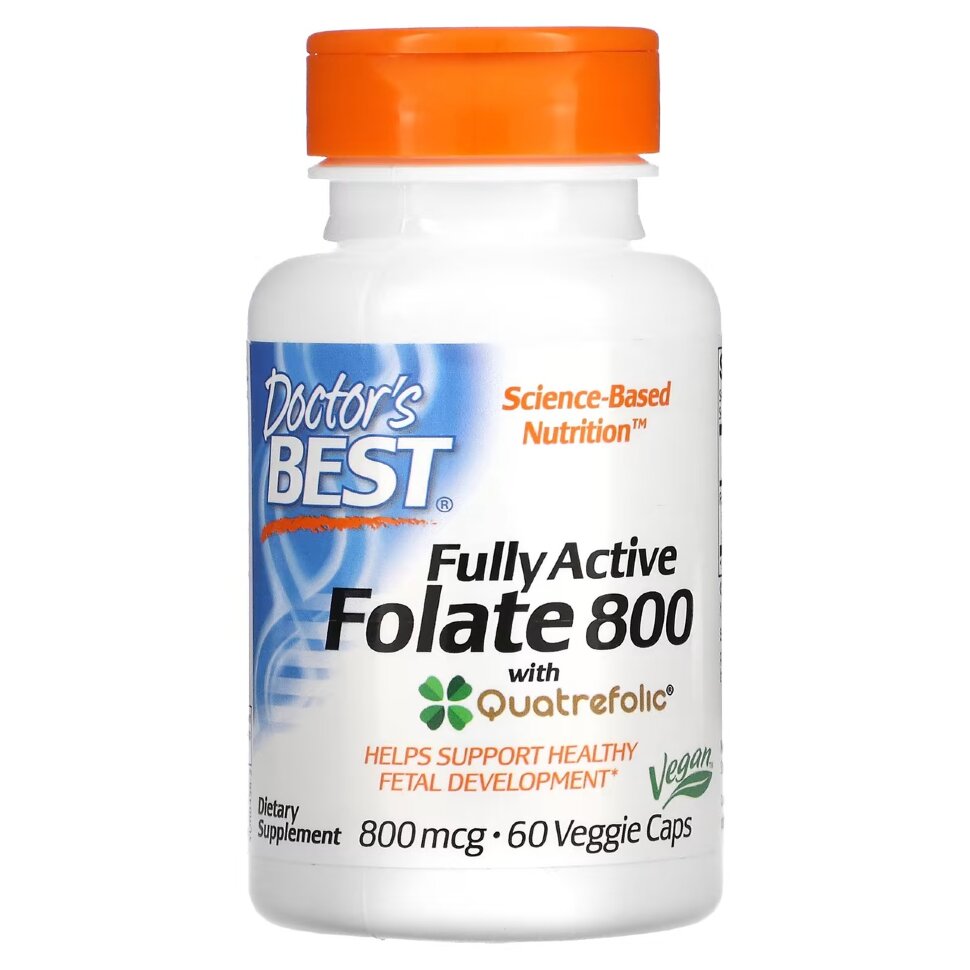 Doctor's Best Fully active folate 800 mcg 60 caps