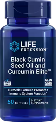 Life Extension Black Cumin Seed Oil and Curcumin Elite 60 softgel