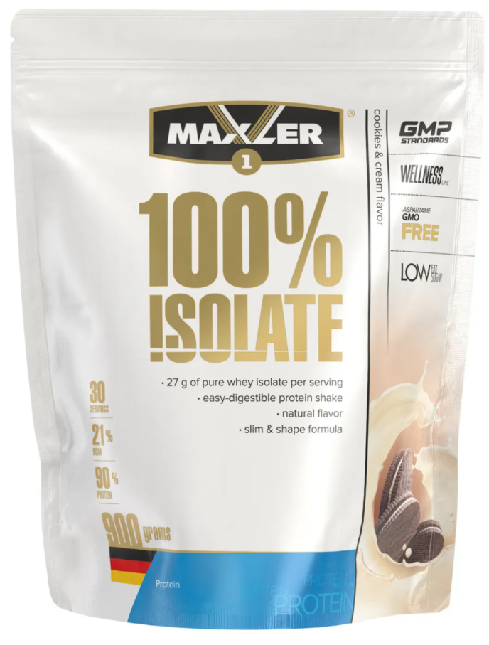 Maxler 100% Whey protein isolate 900 g