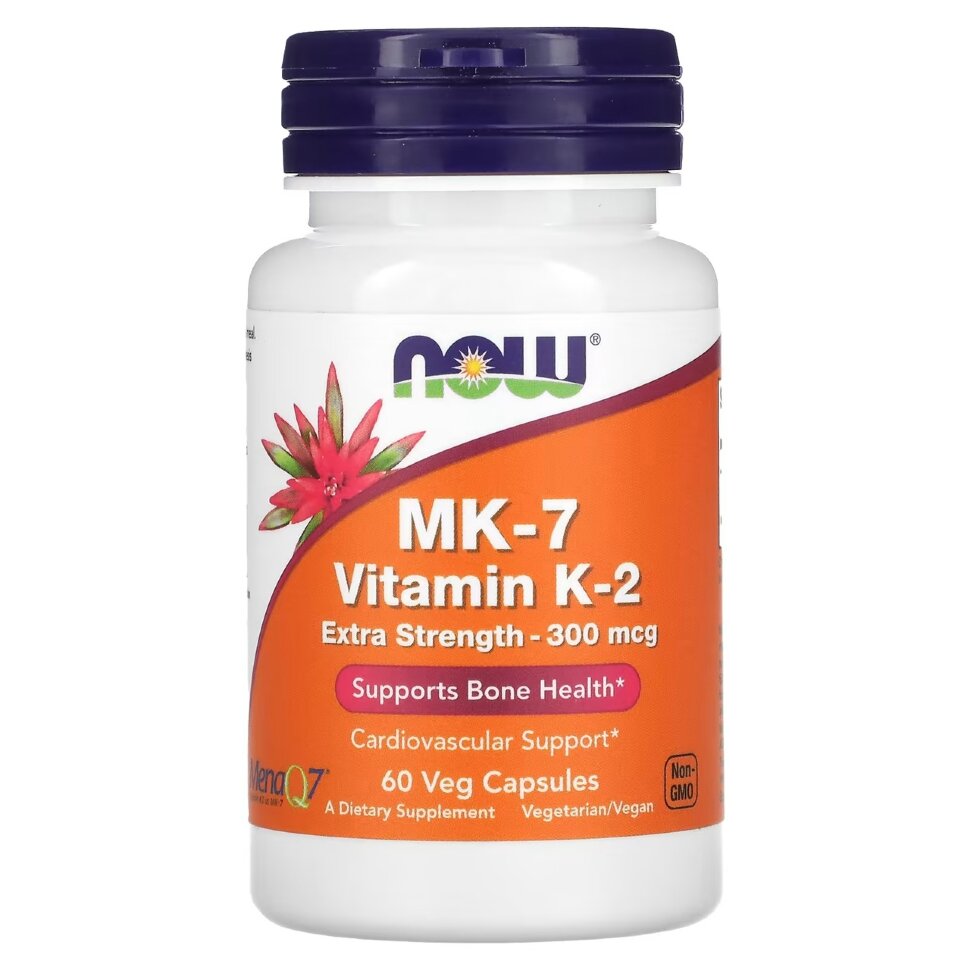 NOW Vitamin K2 (MK-7) 300 mcg 60 vegcaps