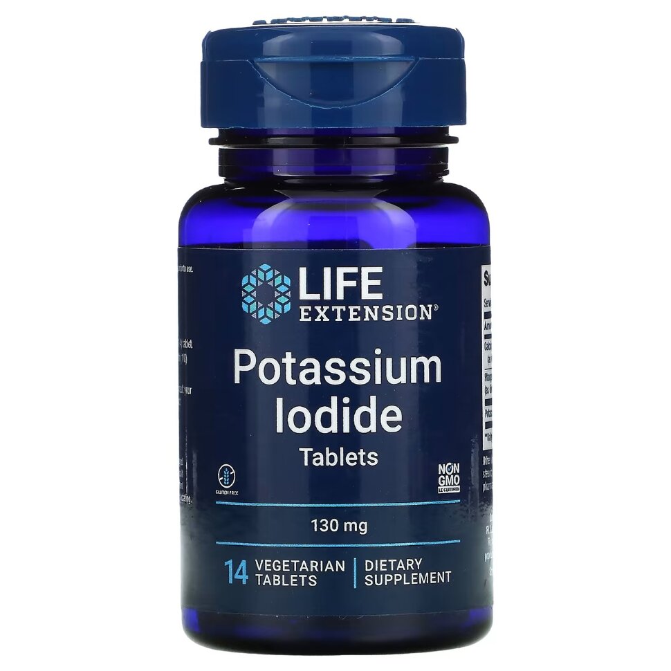Life Extension Potassium Iodide 130 mg 14 tab