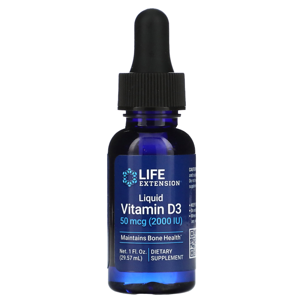 Life Extension Liquid Vitamin D3 50 mcg 29.57 ml