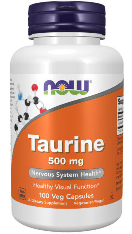 NOW Taurine 500 mg 100 caps / Нау Таурин 500 мг 100 капс