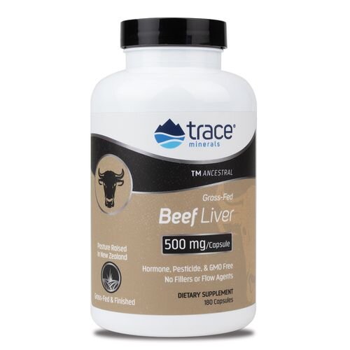 Trace Minerals Beef Liver Capsules - 3000 mg 180 caps