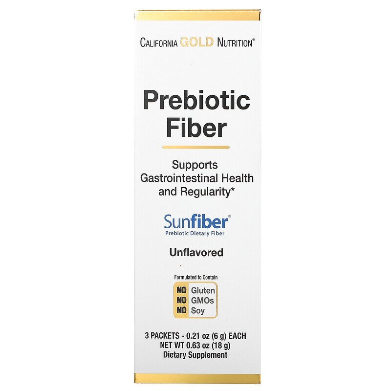 California GOLD Nutrition Prebiotic Fiber 3 пак
