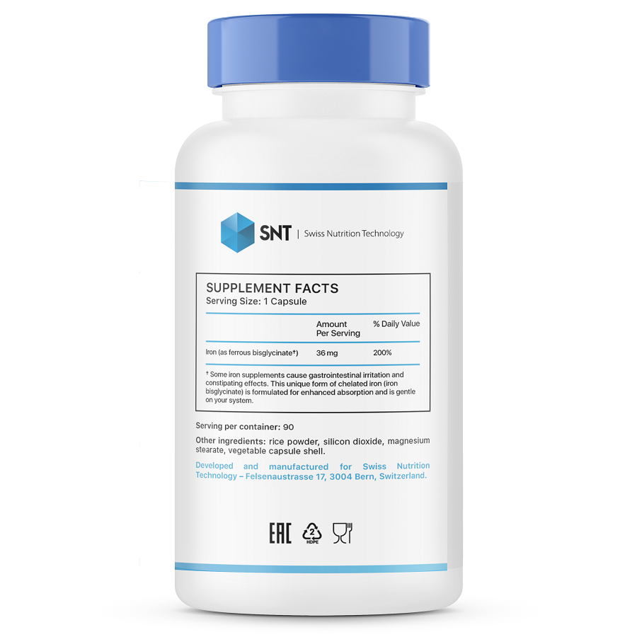 SNT Iron 36 mg 90 caps / СНТ Железо 36 мг 90 капс