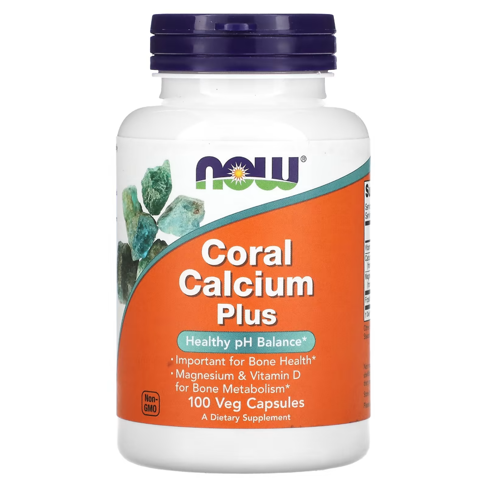 NOW Coral Calcium PLUS Mg,D 100 vcaps