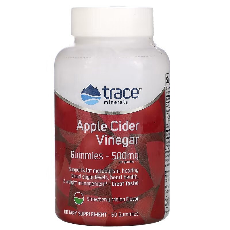 Trace Minerals Apple Cider Vinegar 500 mg 60 chew