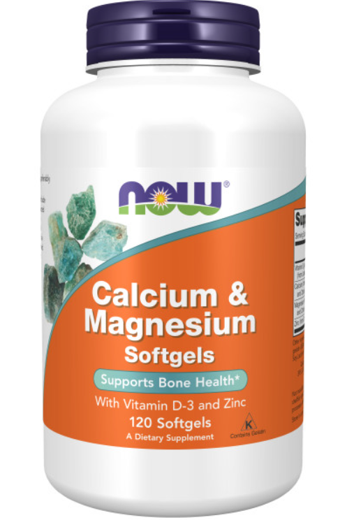 NOW Calcium & Magnesium + D 120 soft