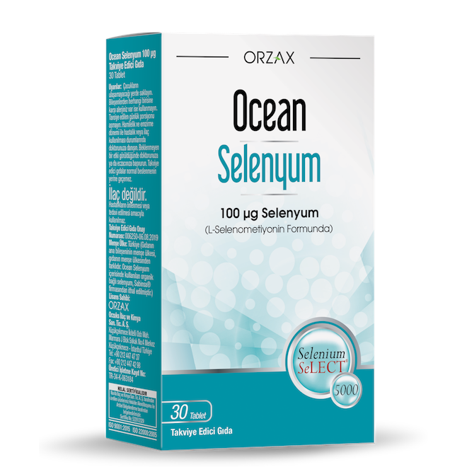 Orzax Ocean Selenyum 100 mcg 30 tab