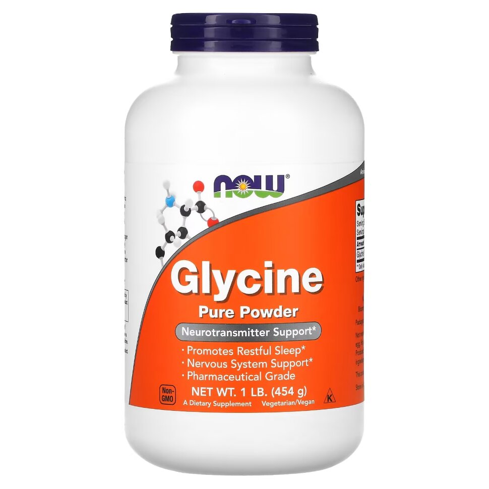 NOW Glycine Pure Powder 454 gr