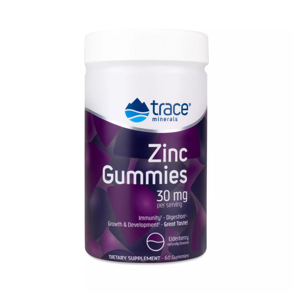 Trace Minerals Zinc Gummies 30 mg 60 gummies