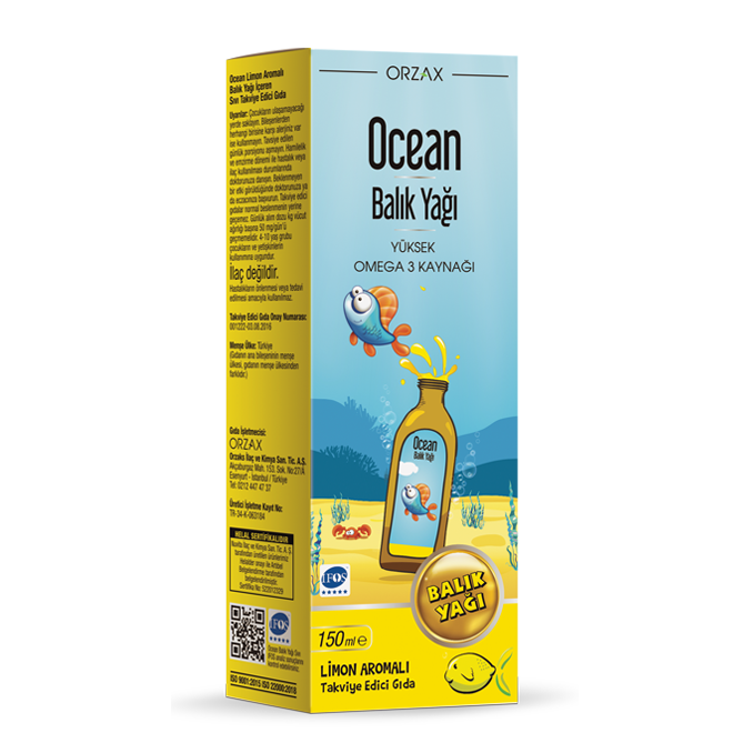 Orzax Ocean Balik Yagi Fish Oil 150 ml