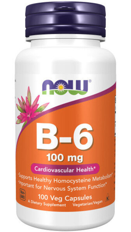NOW B-6 100 mg 100 caps