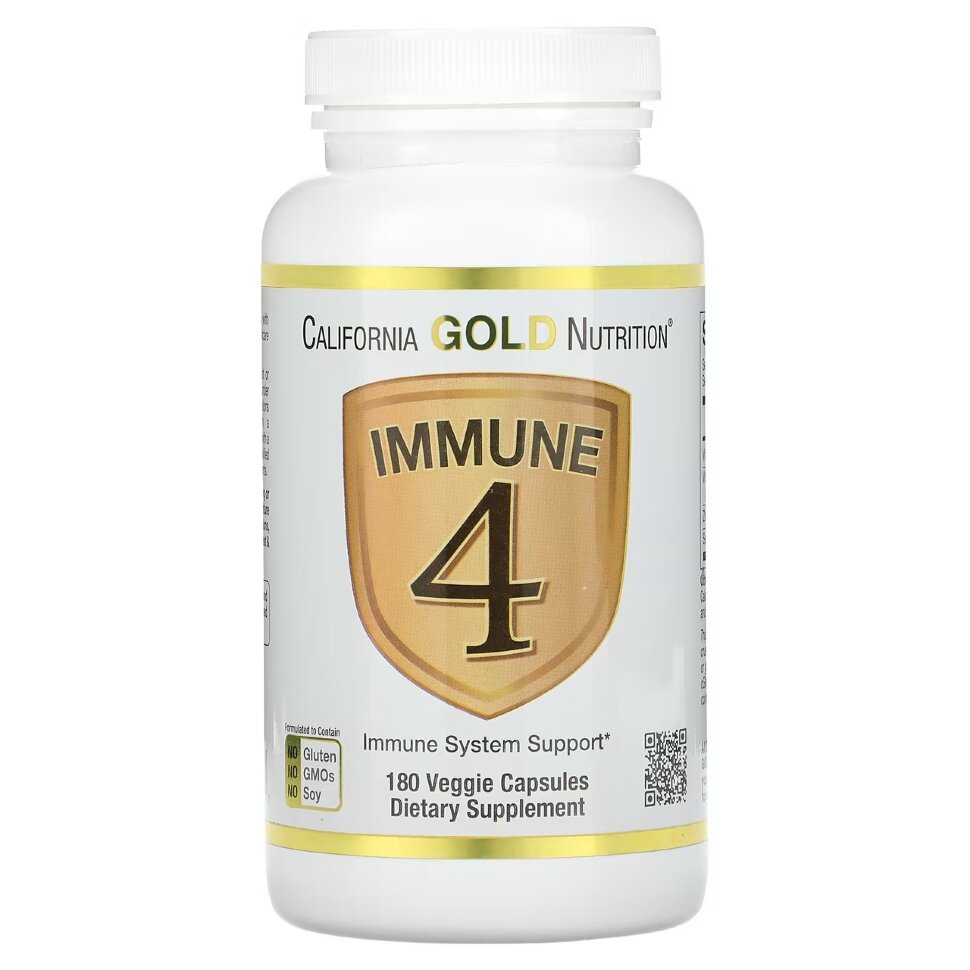 California GOLD Nutrition Immune 4 180 vcaps