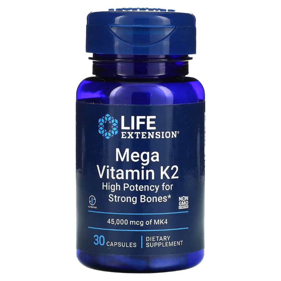 Life Extension Mega Vitamin K2, 45 000 mcg 30 caps