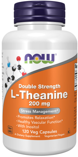 NOW L-Theanine 200 mg 120 caps