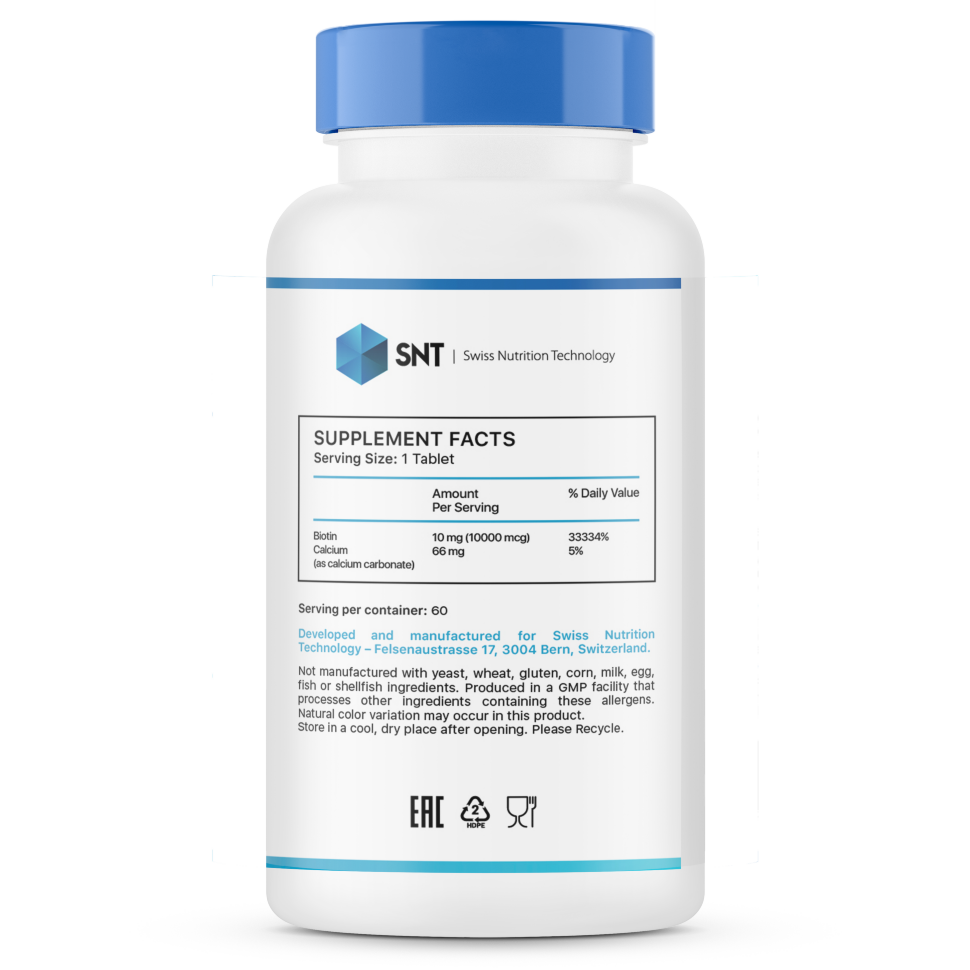 SNT Biotin 10 000 mg 60 tab