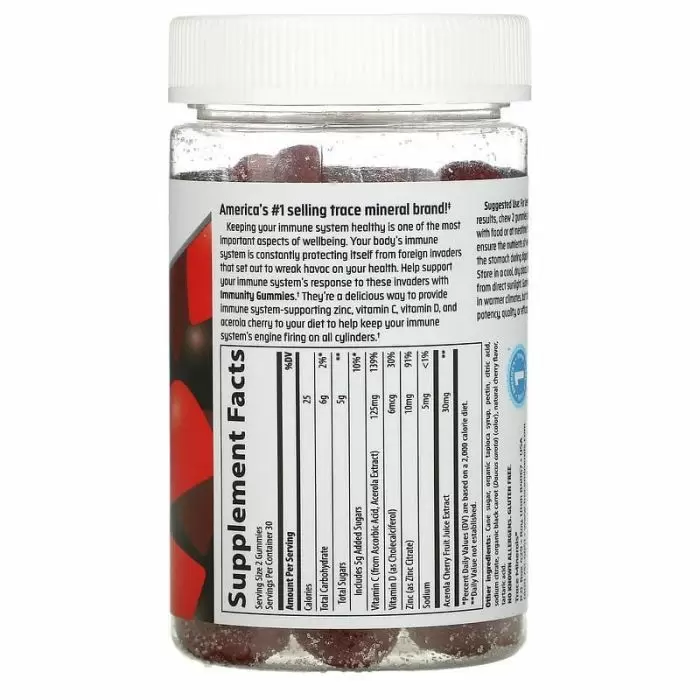 Trace Minerals Immunity Gummies 60 gummies