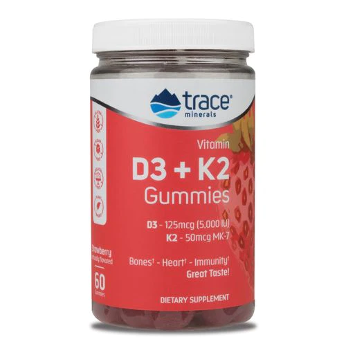 Trace Minerals Vitamin D3 + K2 Gummies 60 serv