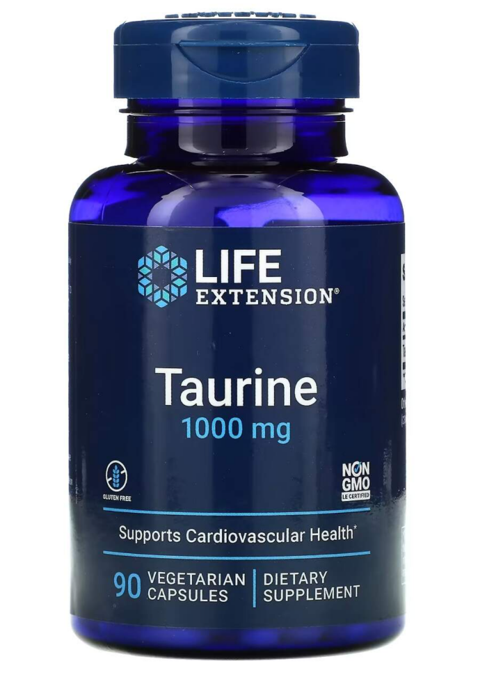 Life Extension Taurine 1000 mg 90 vegcaps