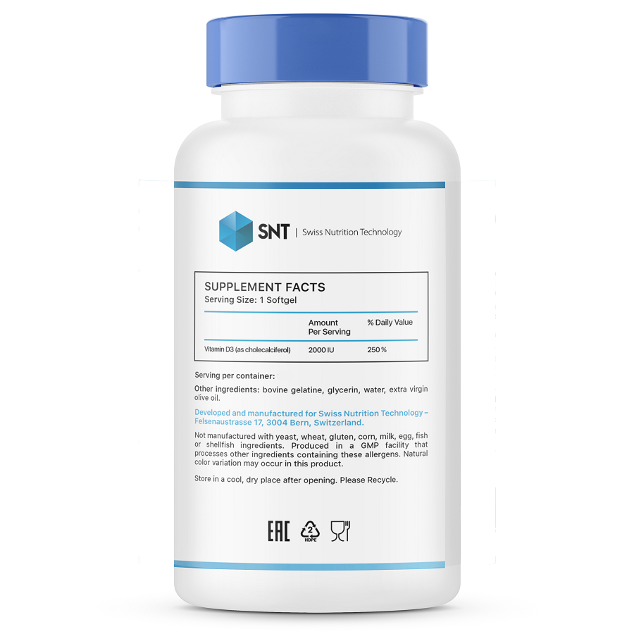 SNT Vitamin D3 2000 120 softgels