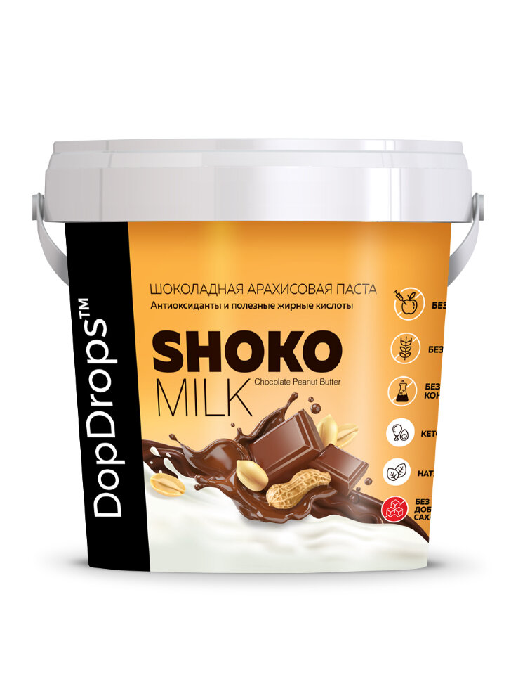 DopDrops Shoko milk peanut butter 1000 g