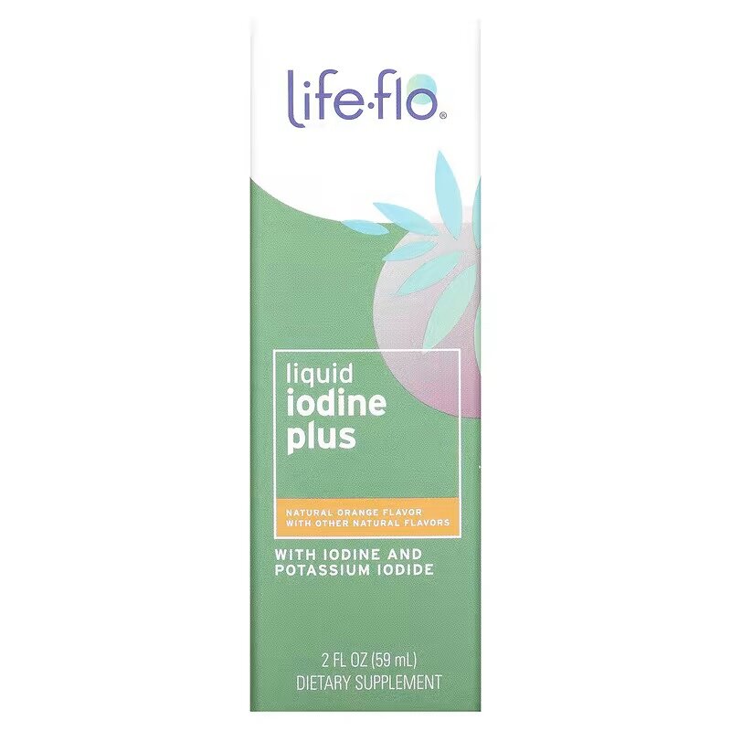 Life-flo liquid iodine plus orange flavor 59 ml