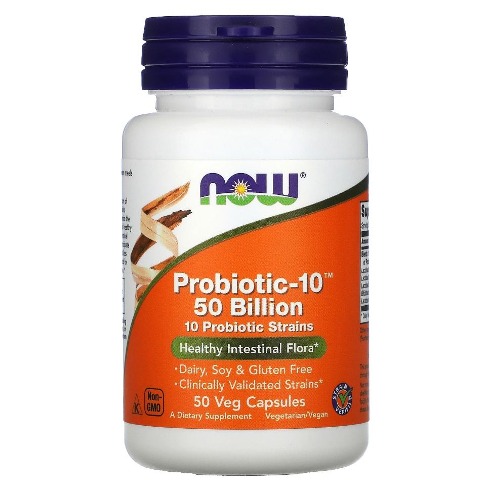 NOW Probiotic-10 50 Billion 50 caps