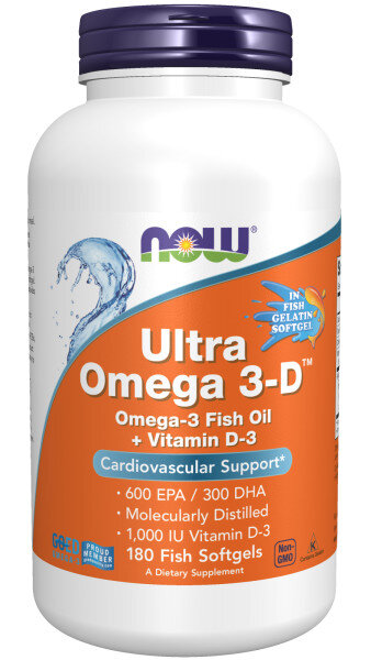 NOW Ultra Omega 3-D 180 softgel